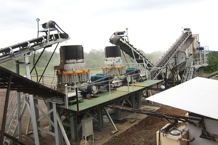5,000 tons of basalt stone processing production line per day
