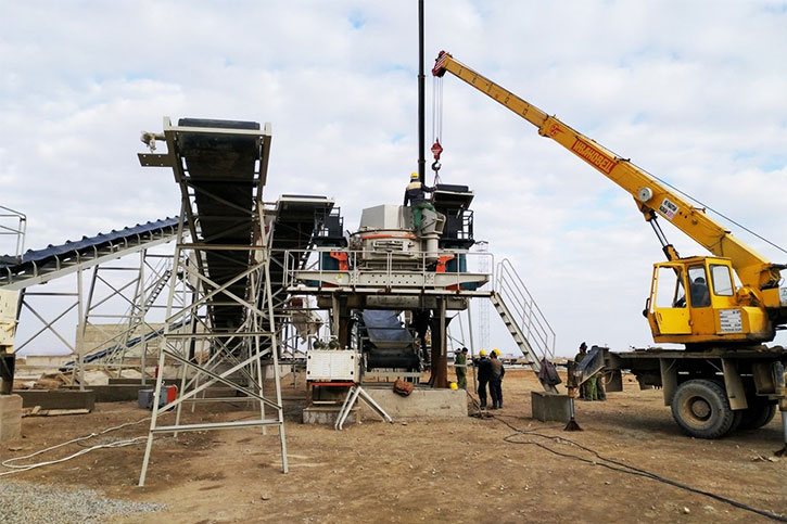 Daily output of 3,000 tons of limestone sand production line project