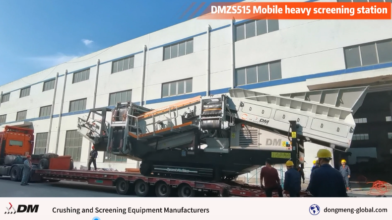 DMZS515 Mobile heavy screening station Depart for the production site