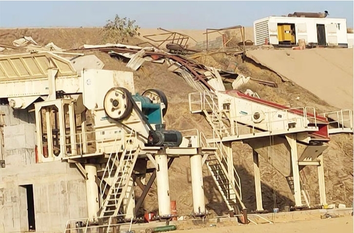 Middle east's annual output of 400,000 tons of quartz stone crushing and processing production line