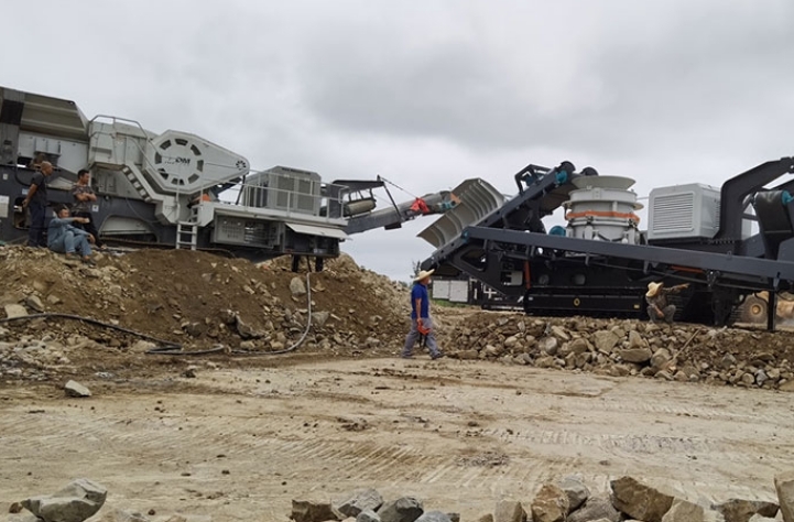 [Dongmeng Case] The crushing production line of the jaw ,has been put into operation! cone and screen mobile station