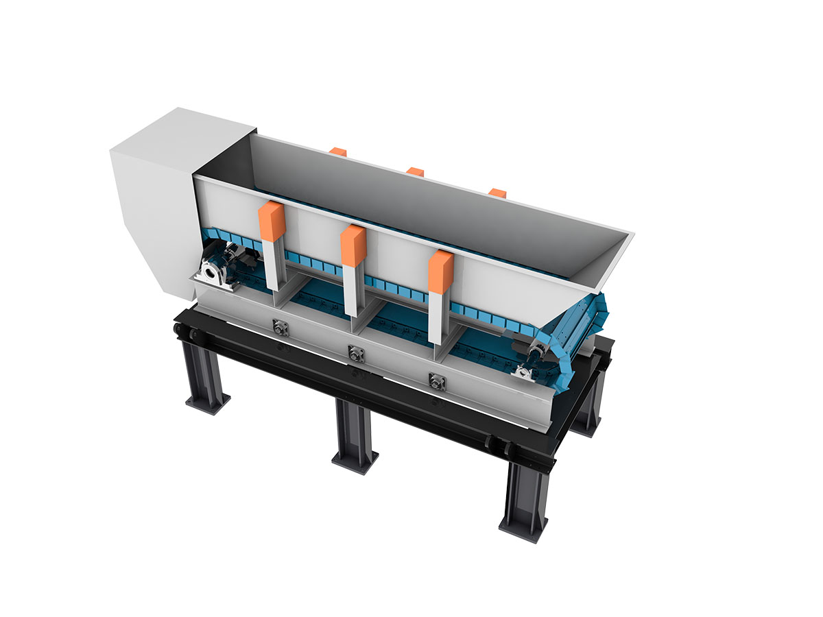 Industrial apron feeder